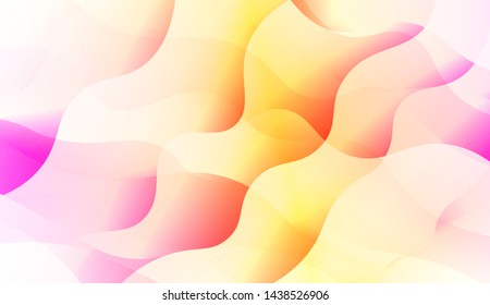Template Background With Wave Wave Shape. For Design, Presentation, Business. Vector Illustration.