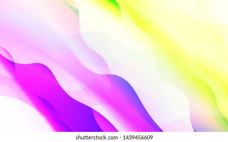 Template Background With Wave Wave Shape. For Design, Presentation, Business. Vector Illustration.