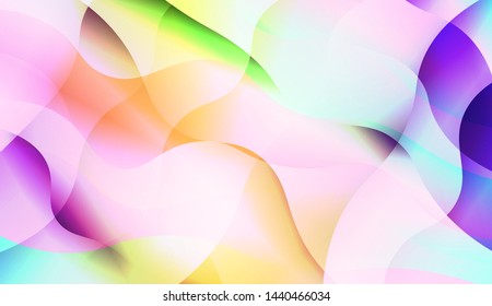 Template Background With Wave Wave Shape. For Design, Presentation, Business. Vector Illustration.