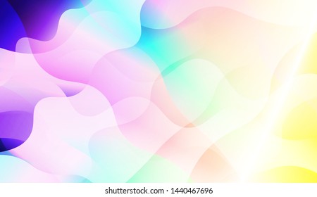 Template Background With Wave Wave Shape. For Design, Presentation, Business. Vector Illustration.