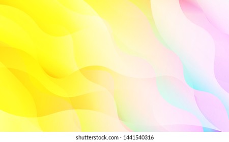 Template Background With Wave Wave Shape. For Design, Presentation, Business. Vector Illustration.