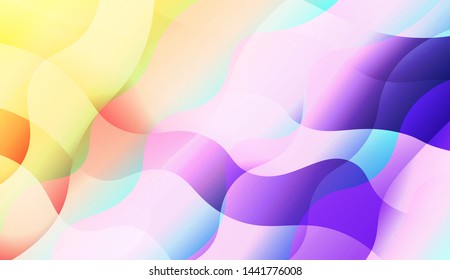 Template Background With Wave Wave Shape. For Design, Presentation, Business. Vector Illustration.