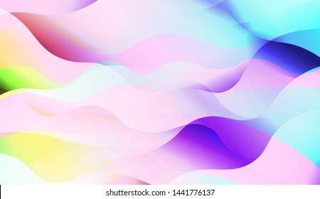 Template Background With Wave Wave Shape. For Design, Presentation, Business. Vector Illustration.