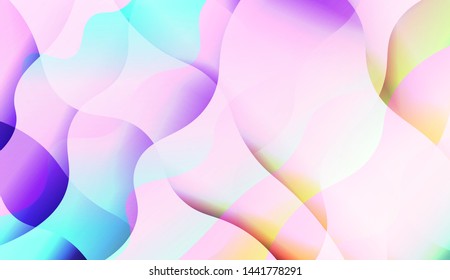 Template Background With Wave Wave Shape. For Design, Presentation, Business. Vector Illustration.