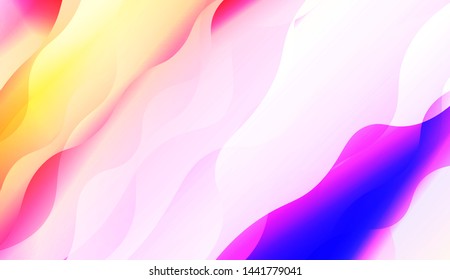 Template Background With Wave Wave Shape. For Design, Presentation, Business. Vector Illustration.