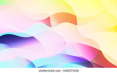 Template Background With Wave Wave Shape. For Design, Presentation, Business. Vector Illustration.