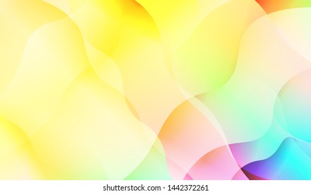 Template Background With Wave Wave Shape. For Design, Presentation, Business. Vector Illustration.