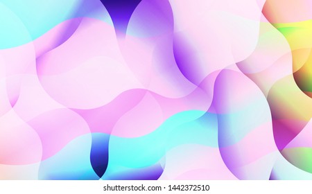 Template Background With Wave Wave Shape. For Design, Presentation, Business. Vector Illustration.