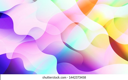 Template Background With Wave Wave Shape. For Design, Presentation, Business. Vector Illustration.