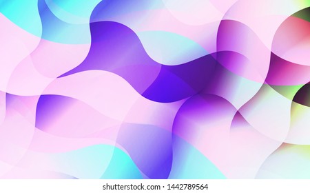 Template Background With Wave Wave Shape. For Design, Presentation, Business. Vector Illustration.