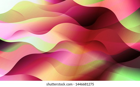 Template Background With Wave Wave Shape. For Design, Presentation, Business. Vector Illustration.