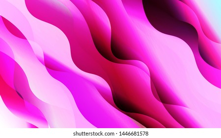 Template Background With Wave Wave Shape. For Design, Presentation, Business. Vector Illustration.