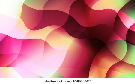 Template Background With Wave Wave Shape. For Design, Presentation, Business. Vector Illustration.