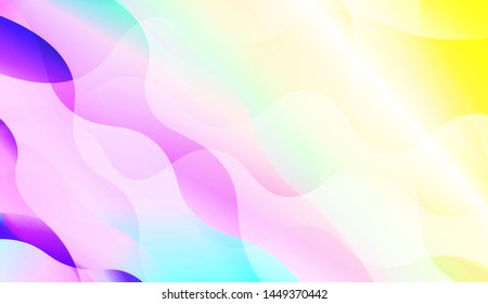 Template Background With Wave Wave Shape. For Design, Presentation, Business. Vector Illustration.