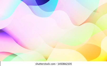 Template Background With Wave Wave Shape. For Design, Presentation, Business. Vector Illustration.