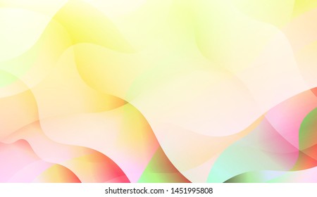 Template Background With Wave Wave Shape. For Design, Presentation, Business. Vector Illustration.