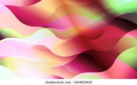 Template Background With Wave Wave Shape. For Design, Presentation, Business. Vector Illustration.