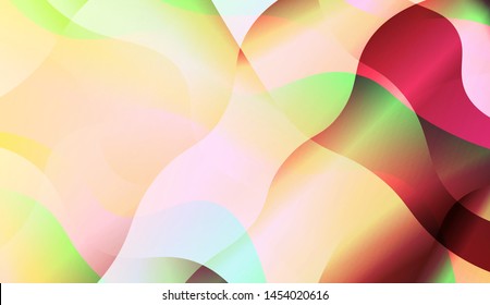 Template Background With Wave Wave Shape. For Design, Presentation, Business. Vector Illustration.