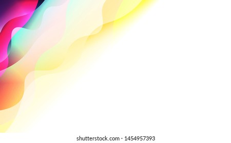 Template Background With Wave Wave Shape. For Design, Presentation, Business. Vector Illustration.