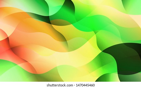 Template Background With Wave Wave Shape. For Design, Presentation, Business. Vector Illustration.