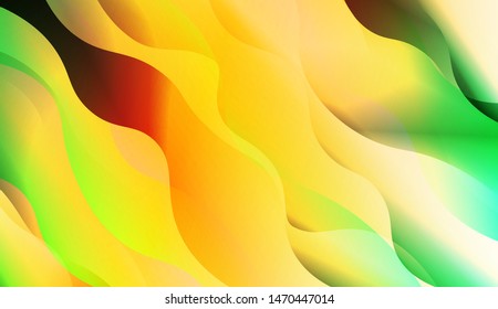 Template Background With Wave Wave Shape. For Design, Presentation, Business. Vector Illustration.