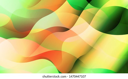 Template Background With Wave Wave Shape. For Design, Presentation, Business. Vector Illustration.