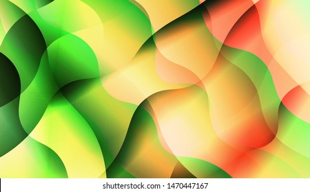 Template Background With Wave Wave Shape. For Design, Presentation, Business. Vector Illustration.