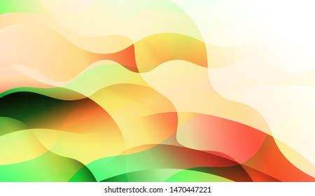 Template Background With Wave Wave Shape. For Design, Presentation, Business. Vector Illustration.
