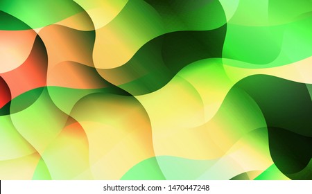 Template Background With Wave Wave Shape. For Design, Presentation, Business. Vector Illustration.