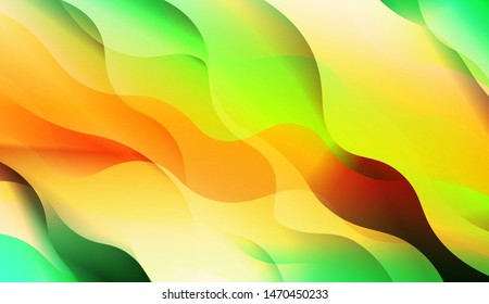 Template Background With Wave Wave Shape. For Design, Presentation, Business. Vector Illustration.