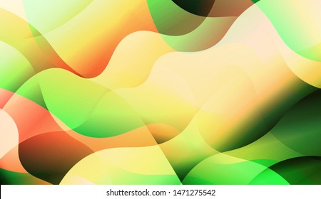 Template Background With Wave Wave Shape. For Design, Presentation, Business. Vector Illustration.
