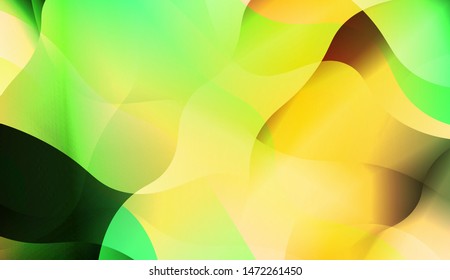 Template Background With Wave Wave Shape. For Design, Presentation, Business. Vector Illustration.