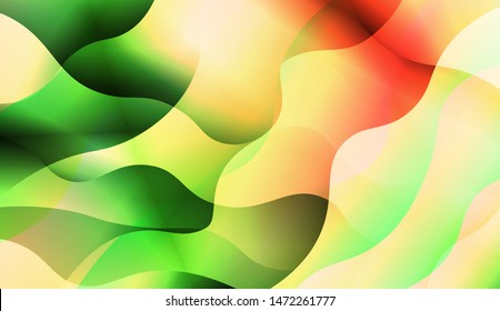 Template Background With Wave Wave Shape. For Design, Presentation, Business. Vector Illustration.