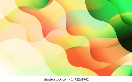 Template Background With Wave Wave Shape. For Design, Presentation, Business. Vector Illustration.