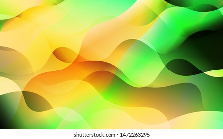 Template Background With Wave Wave Shape. For Design, Presentation, Business. Vector Illustration.