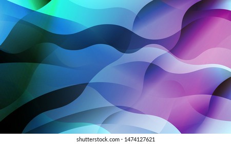 Template Background With Wave Wave Shape. For Design, Presentation, Business. Vector Illustration.