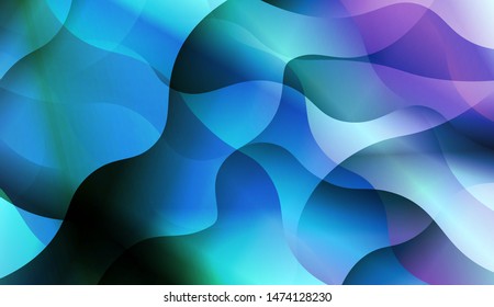 Template Background With Wave Wave Shape. For Design, Presentation, Business. Vector Illustration.
