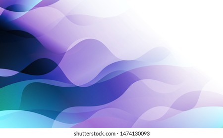 Template Background With Wave Wave Shape. For Design, Presentation, Business. Vector Illustration.