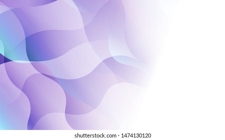 Template Background With Wave Wave Shape. For Design, Presentation, Business. Vector Illustration.