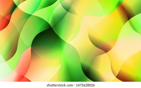 Template Background With Wave Wave Shape. For Design, Presentation, Business. Vector Illustration.