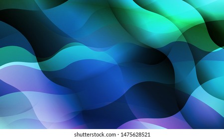 Template Background With Wave Wave Shape. For Design, Presentation, Business. Vector Illustration.
