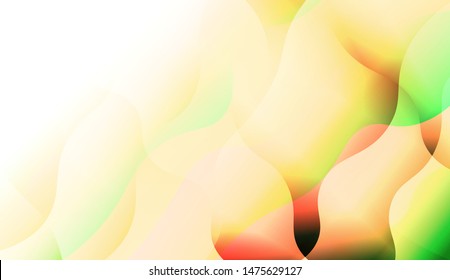 Template Background With Wave Wave Shape. For Design, Presentation, Business. Vector Illustration.