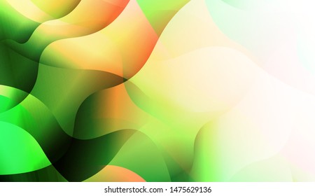 Template Background With Wave Wave Shape. For Design, Presentation, Business. Vector Illustration.