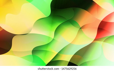 Template Background With Wave Wave Shape. For Design, Presentation, Business. Vector Illustration.