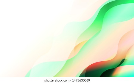 Template Background With Wave Wave Shape. For Design, Presentation, Business. Vector Illustration.