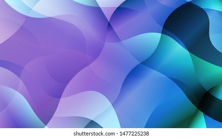 Template Background With Wave Wave Shape. For Design, Presentation, Business. Vector Illustration.