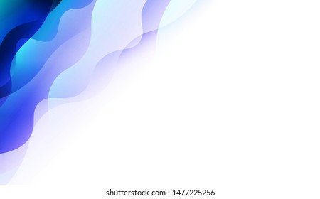 Template Background With Wave Wave Shape. For Design, Presentation, Business. Vector Illustration.