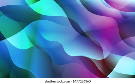 Template Background With Wave Wave Shape. For Design, Presentation, Business. Vector Illustration.
