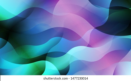 Template Background With Wave Wave Shape. For Design, Presentation, Business. Vector Illustration.