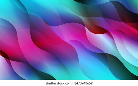 Template Background With Wave Wave Shape. For Design, Presentation, Business. Vector Illustration.